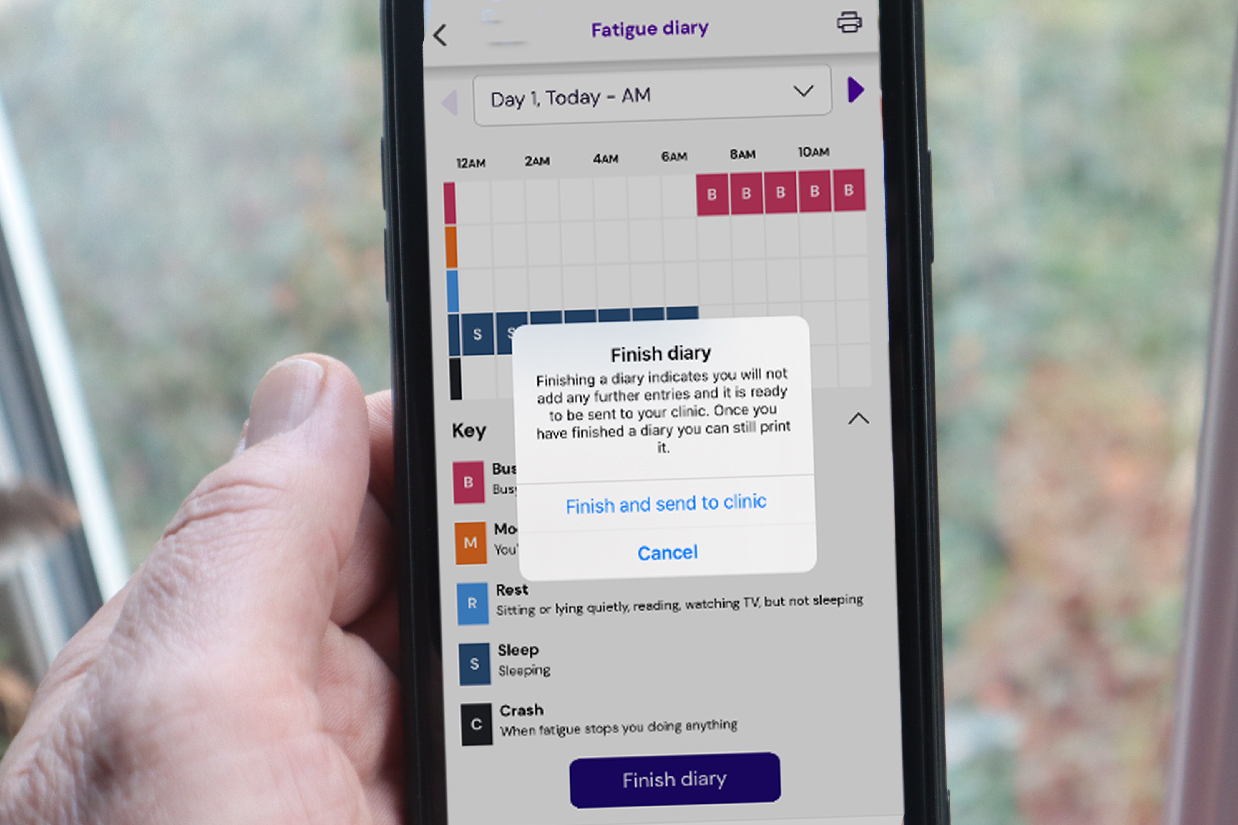 The Living with Long-Covid app used in the study