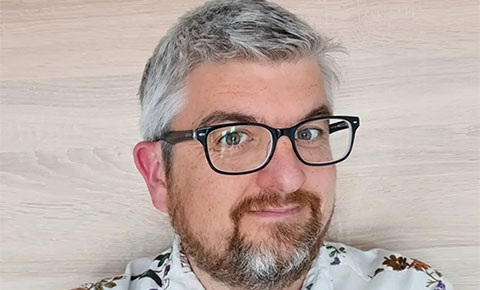 Professor Mark Chapman looking at camera.