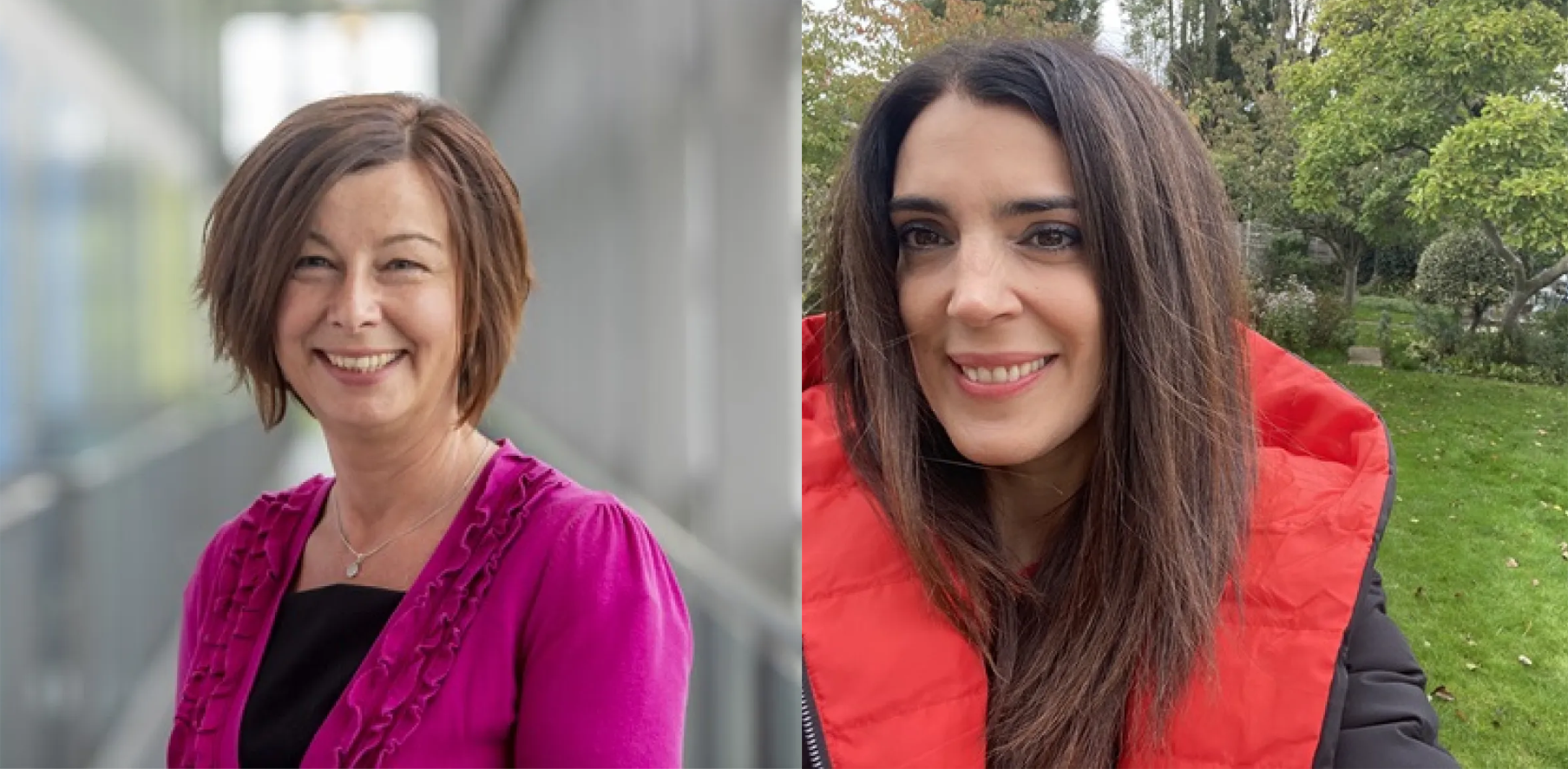 Professor Catherine Bowen (left) and Professor Mari Carmen Portillo