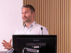 2024-25 lecture series - speaker presenting to group