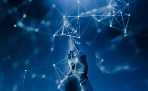 Digital, AI, robotic hand