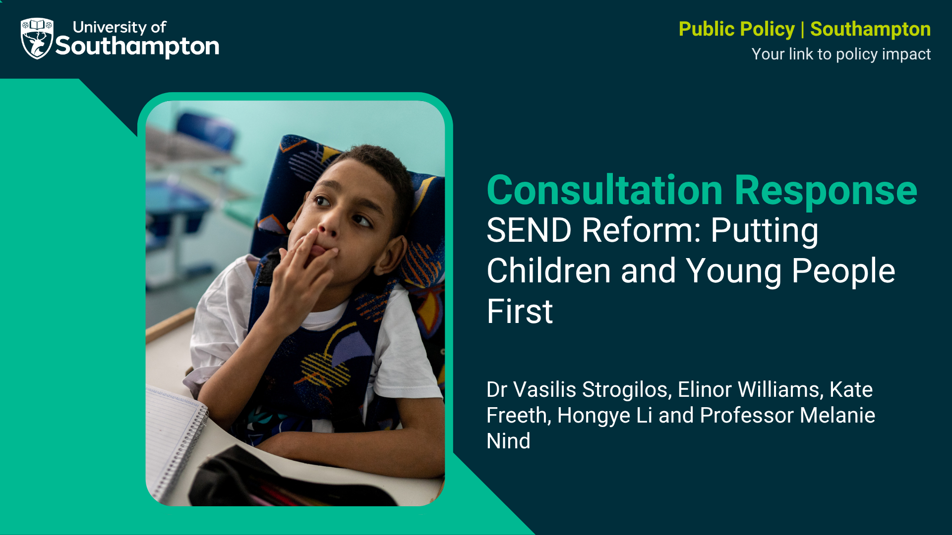 SEND reform consultation graphic