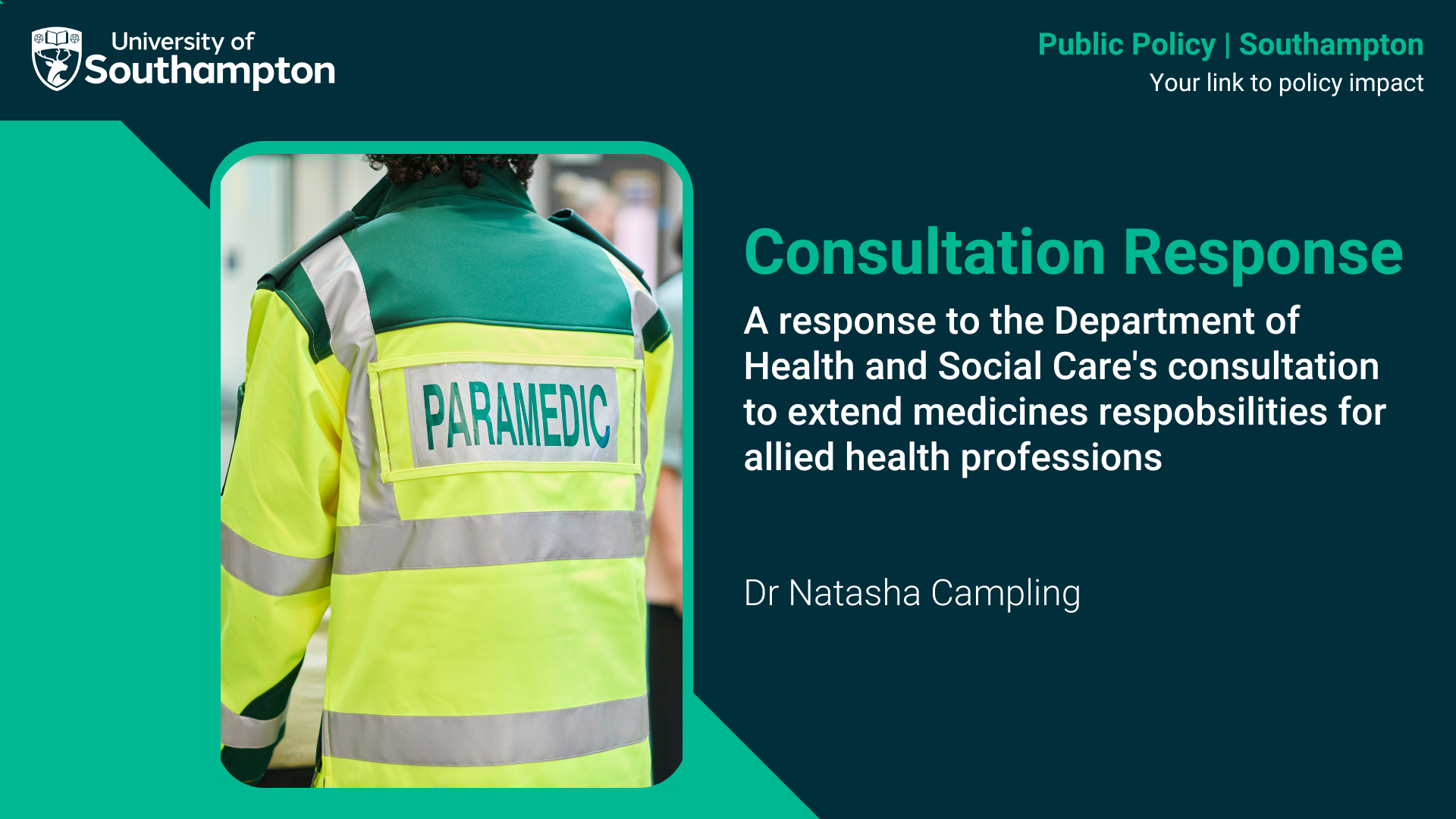 Extend paramedics responsibilities