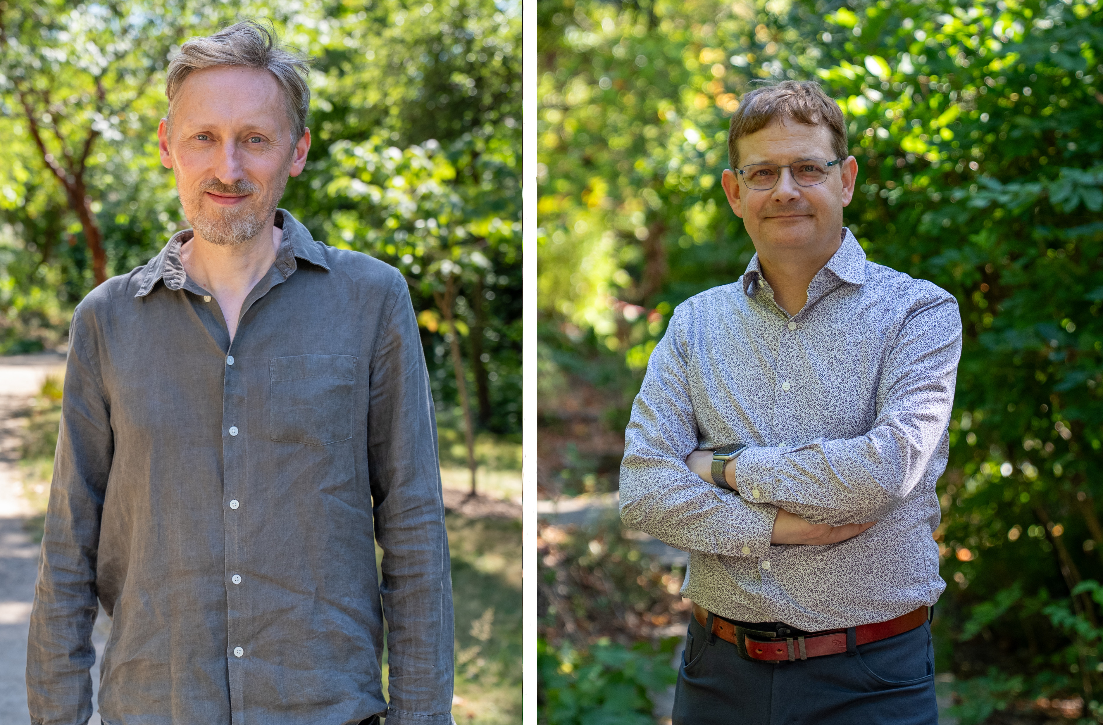 (Left to right) Political theorist Professor Chris Armstrong and commentator Professor Jason Reifler