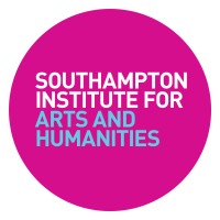 Pink circular logo with text reading ’SOUTHAMPTON INSTITUTE FOR ARTS AND HUMANITIES’