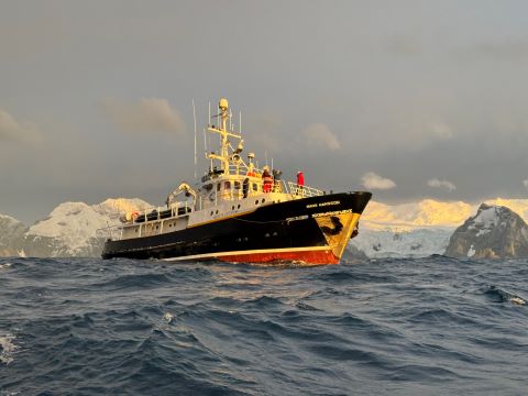 The Hans Hanson in the vicinity of Elephant Island 