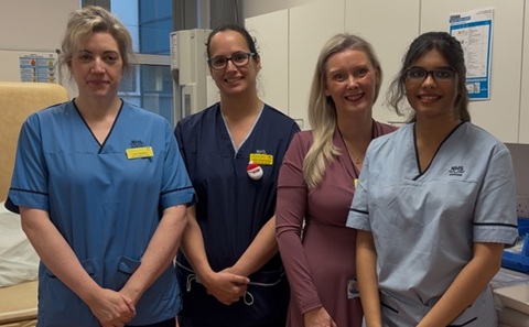 The research team at the New Victoria Hospital
