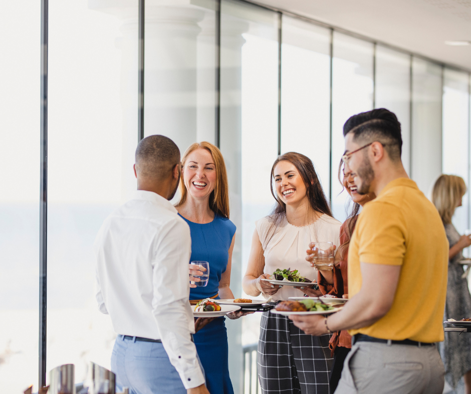 Group of graduates at an event