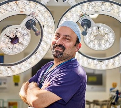 Zaed Hamady in an operating theatre