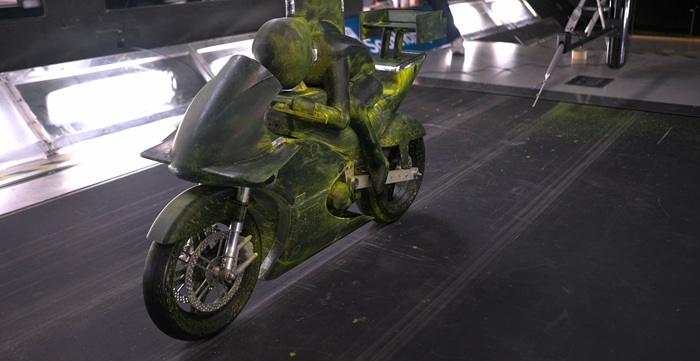 A 50% scale motorbike model from a 4th year project