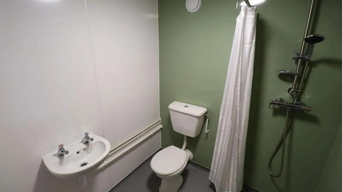 Bathroom at Lucia Foster Welch accommodation hall