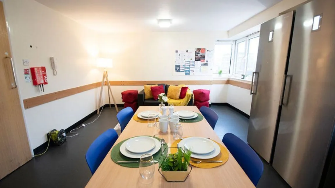 Shared kitchen at Lucia Foster Welch accommodation hall