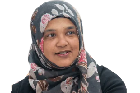 Aysha Rahman head and shoulders profile