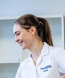 Head and shoulders portrait image of Nassia Vogelzang in her uniform.