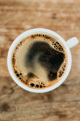 A black coffee