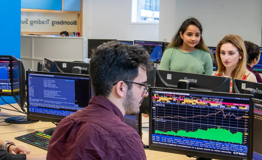 University students in a computer lab