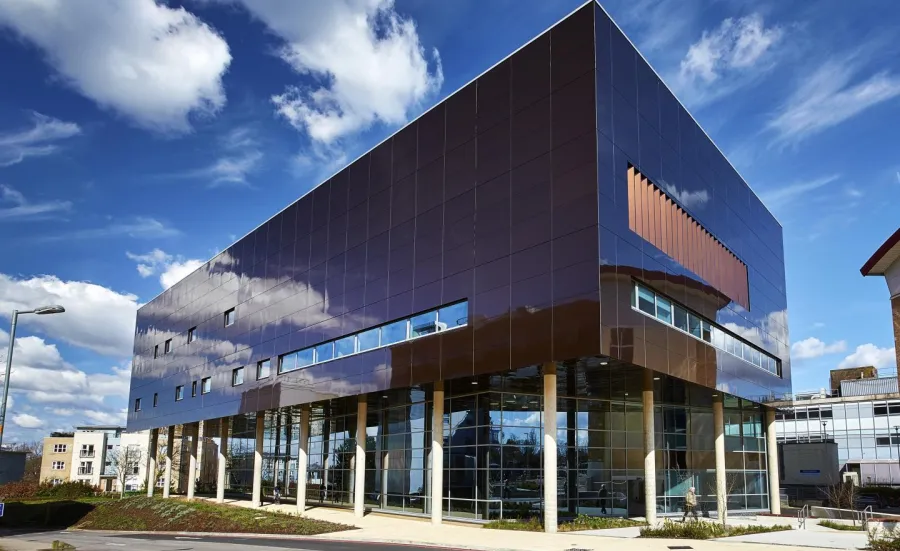 An external view of the centre for cancer immunology, based at Southampton General Hospital.