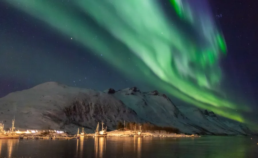 Aurora borealis in Tromso in Norway