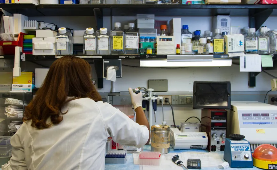 Chemist in a lab