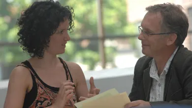 A student with a supervisor