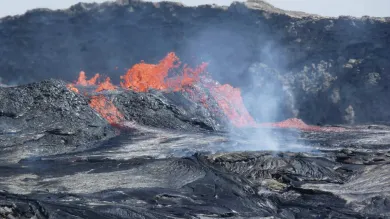 eruption of Erta Ale volcano in Ethopia