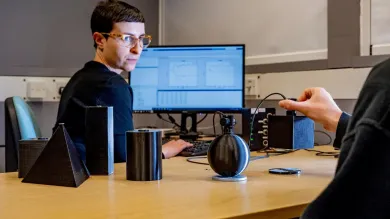 Psychology academic conducting research