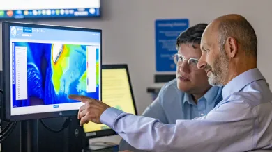 Southampton Geospatial researchers look over mapped data as they seek new insights