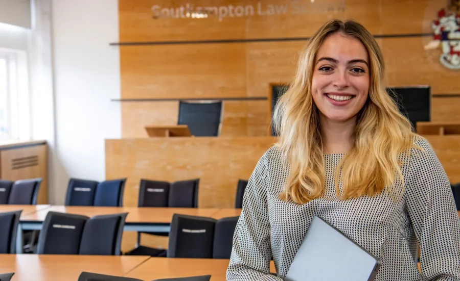 Caroline Jackson, a student in the University's School of Law