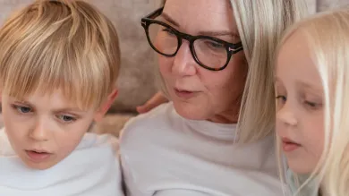 Pexels image of a grandmother chatting with her grandchildren