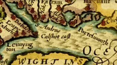 Medieval map of the Solent