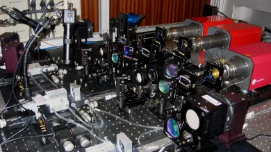 Multi-kilowatt fibre laser setup