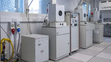 Edwards electron beam evaporator for Cu deposition