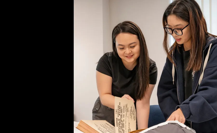 MA English Literary Studies (Eighteenth Century) students reading book