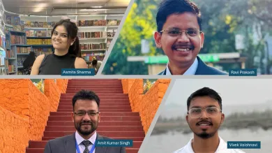 Collaged images of project team