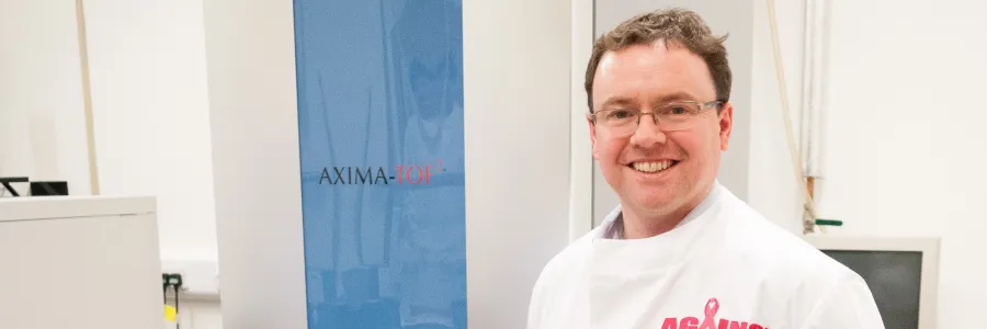 Max Crispin in the lab