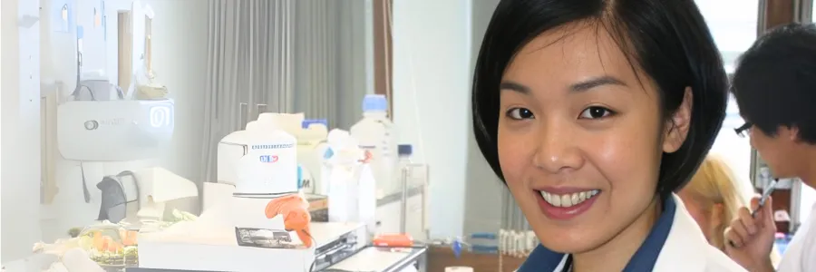 Professor Sean Lim working in the lab.