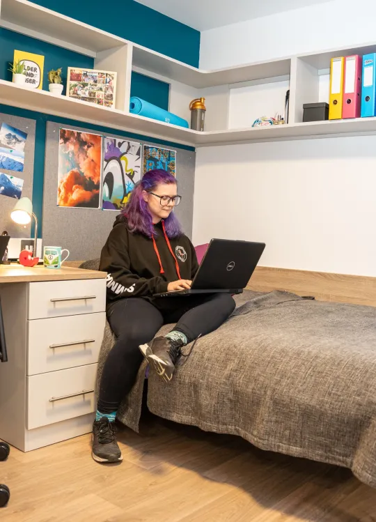 Student accommodation bedroom