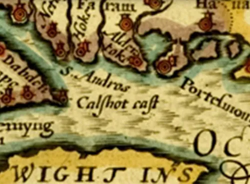 Medieval map of the Solent