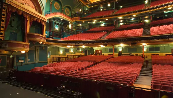 Inside view of the auditorium at the Mayflower Theatre Southampton.