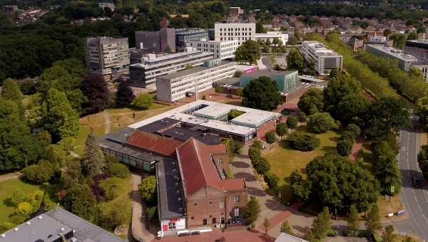 Aerial view of Highfield campus