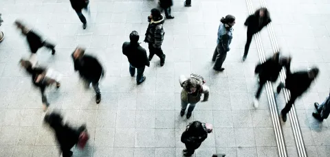 Crowd from above