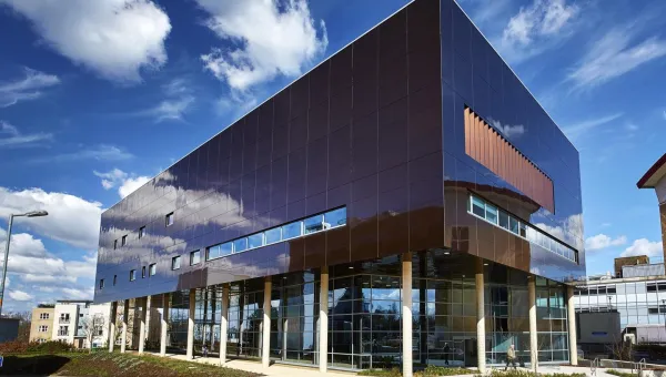 An external view of the centre for cancer immunology, based at Southampton General Hospital.