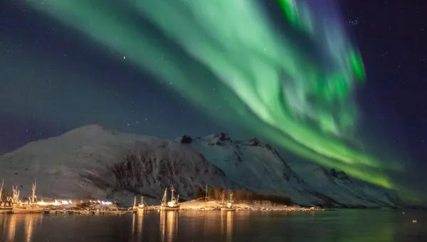 Aurora borealis in Tromso in Norway