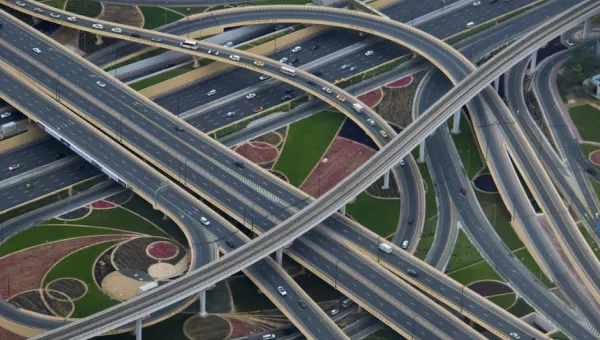 network of roads