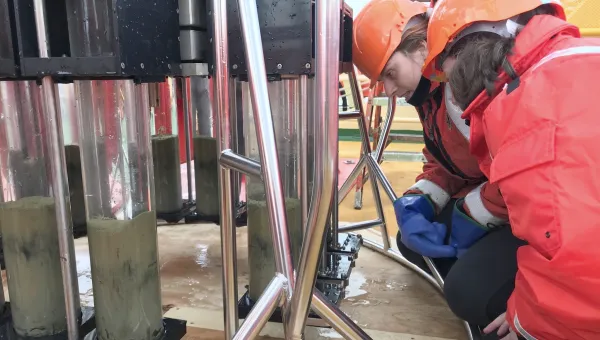 On deck in the Southern Ocean 