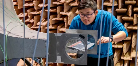 Acoustical engineering student