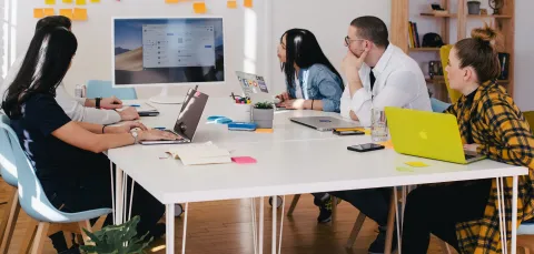 A team of people working together