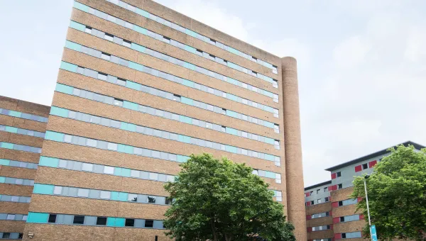 Outside view of Southampton Orion Point private accommodation hall