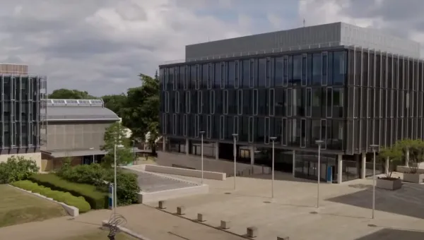 Exterior view of Building 176 on Boldrewood Campus, a large modern looking building