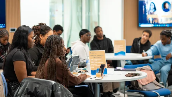 Students at an Awarding Gap Project careers